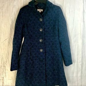 Black and Blue Trench Coat